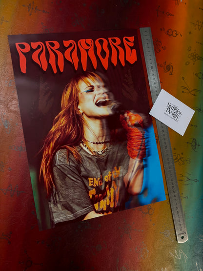 PARAMORE - LIVE - Symbios Design - Rare Glossy Print