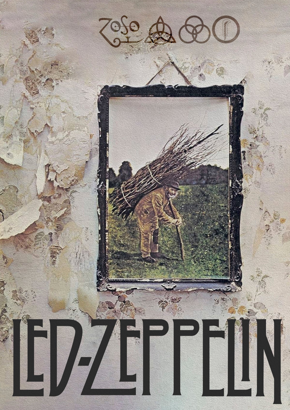 LED ZEPPELIN - Symbios Design Rare Glossy Poster Print