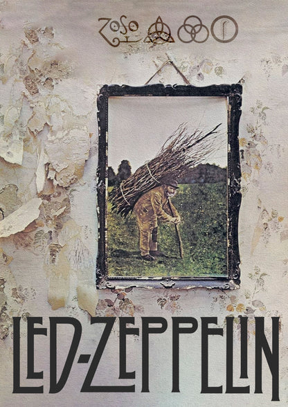 LED ZEPPELIN - Symbios Design Rare Glossy Poster Print