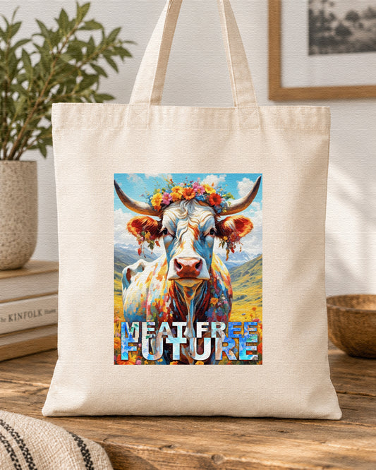 A MEAT FREE FUTURE - Symbios Design Tote Bag