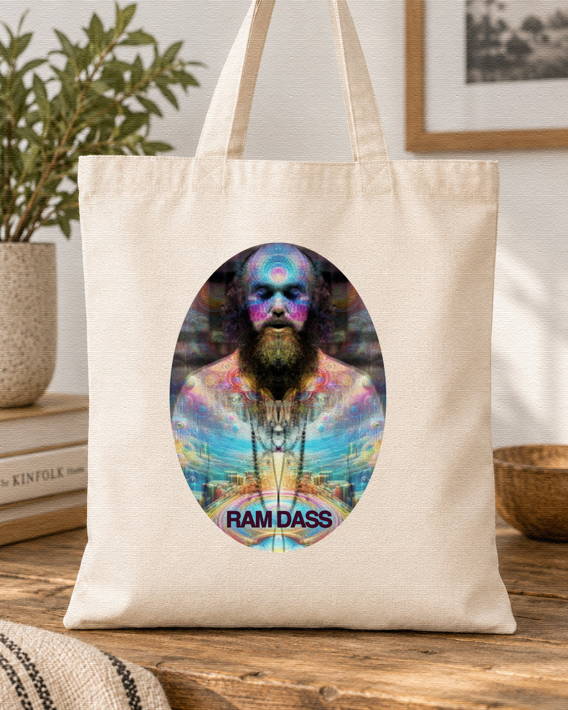 RAM DASS -  MEDITATION - Symbios Design Tote Bag