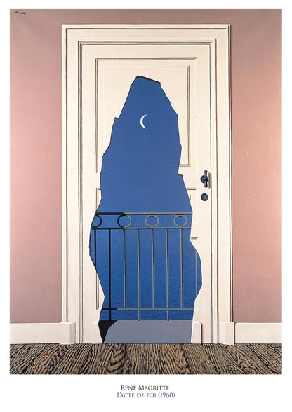 MAGRITTE - L'ACTE DE FOI - Symbios Design Rare Glossy Poster Print