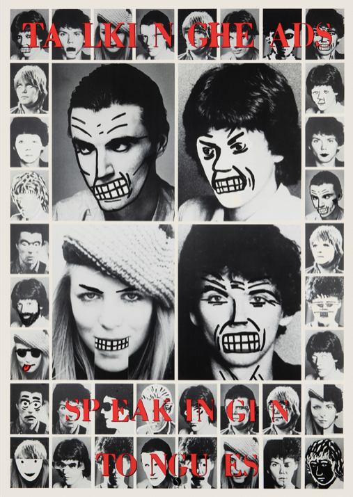 Talking Heads - Speaking Tongues  - Rare Music Poster,  Music Decor, Band Memorabilia, Music Lover Gift