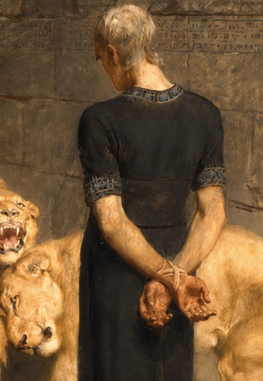 Daniel in the Lions Den (Detail) - Briton Riviere - Symbios Design Rare Glossy Poster Print
