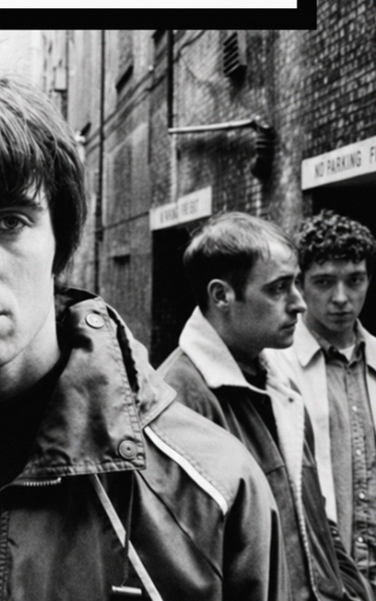 OASIS - RARE BAND PORTRAIT - Symbios Design Rare Glossy Poster Print