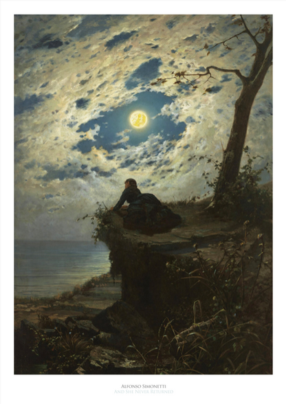 ALFONSO SIMONETTI - AND SHE NEVER RETURNED - Symbios Design Rare Glossy Poster Print