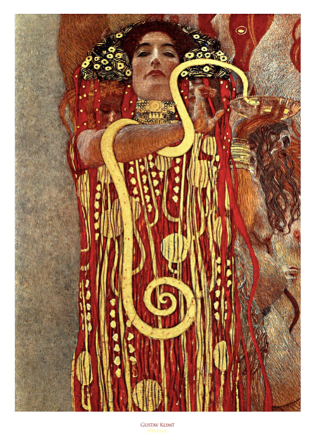 GUSTAV KLIMT - HYGIEIA - Symbios Design Rare Glossy Poster Print