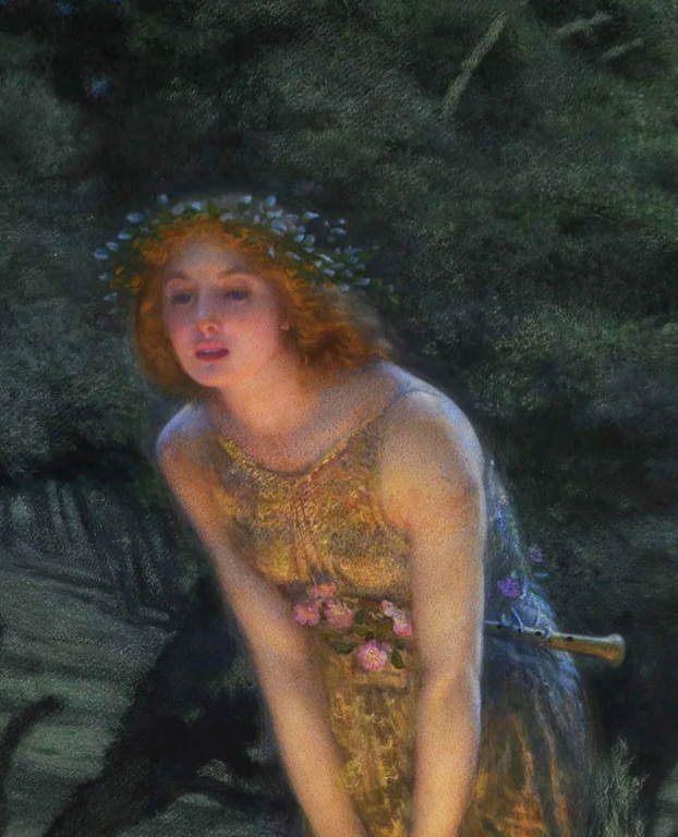 EDWARD ROBERT HUGHES - MIDSUMMER EVE - Symbios Design Rare Glossy Poster Print