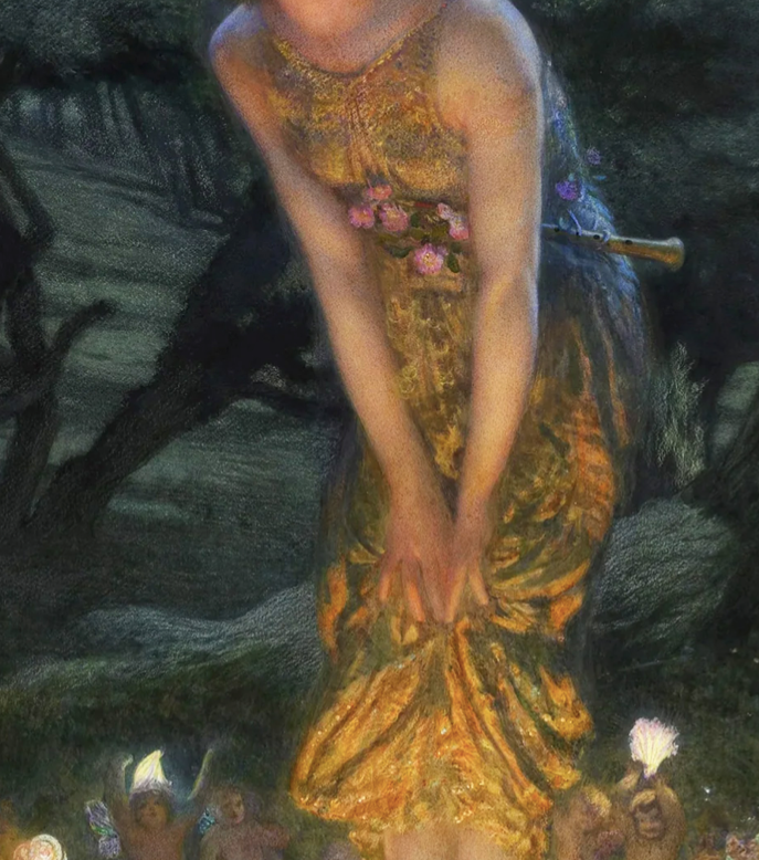 EDWARD ROBERT HUGHES - MIDSUMMER EVE - Symbios Design Rare Glossy Poster Print
