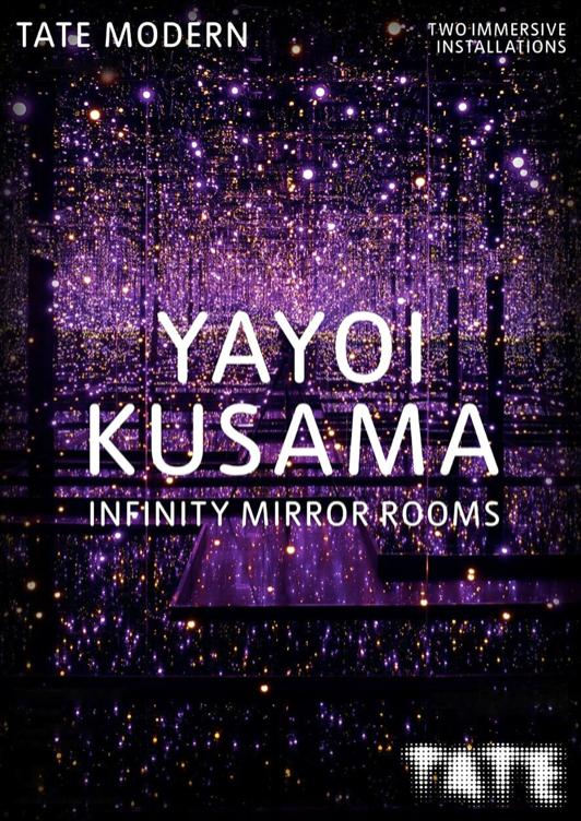 YAYOI KUSAMA - INFINITY MIRROR ROOMS -  Symbios Design Rare Glossy Poster Print