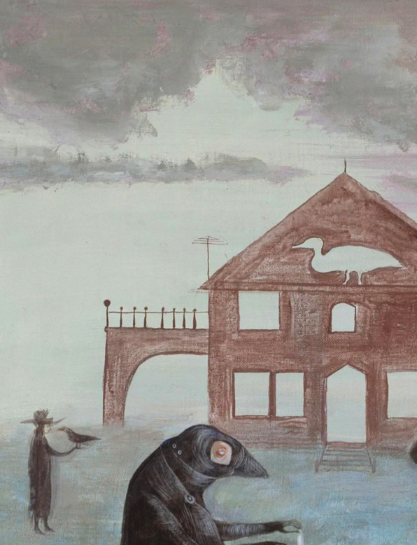 Leonora Carrington - Bird Bath (1974)  - Symbios Design Rare Glossy Poster Print