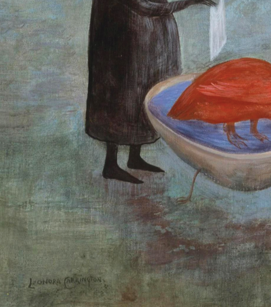 Leonora Carrington - Bird Bath (1974)  - Symbios Design Rare Glossy Poster Print
