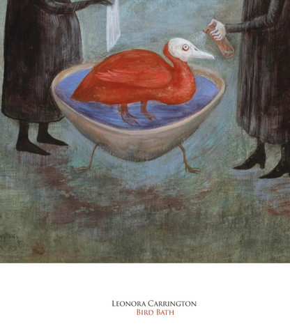 Leonora Carrington - Bird Bath (1974)  - Symbios Design Rare Glossy Poster Print