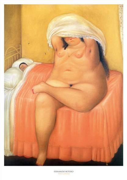 FERNANDO BOTERO - THE LOVERS  - Symbios Design Rare Glossy Poster Print