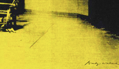 ANDY WARHOL - ELECTRIC CHAIR - YELLOW  - Symbios Design Rare Glossy Poster Print