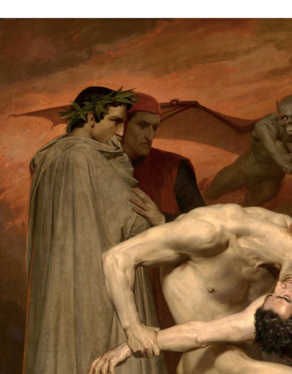 WILLIAM BOURGUEREAU - DANTE & VIRGILE - Symbios Design Rare Glossy Poster Print