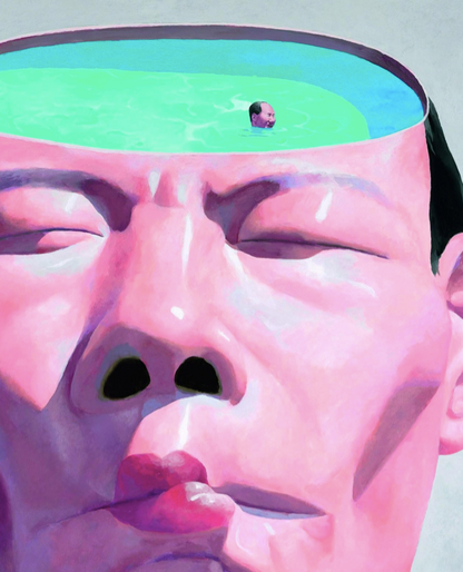 YUE MINJUN - Symbios Design Rare Glossy Poster Print