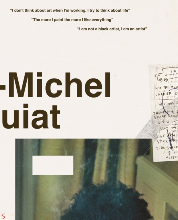 JEAN-MICHEL BASQUIAT - Symbios Design Rare Glossy Poster Print