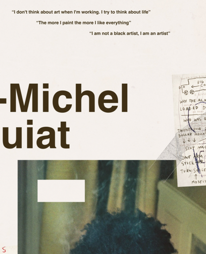 JEAN-MICHEL BASQUIAT - Symbios Design Rare Glossy Poster Print