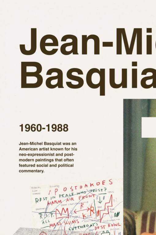 JEAN-MICHEL BASQUIAT - Symbios Design Rare Glossy Poster Print