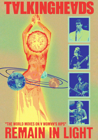 TALKING HEADS - REMAIN IN LIGHT - Symbios Design Rare Glossy Poster Print