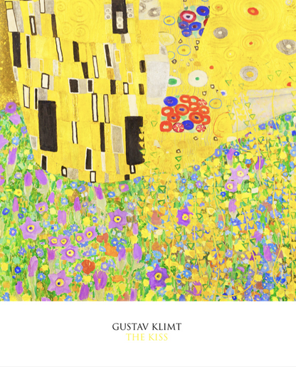 KLIMT - THE KISS  - Symbios Design Rare Glossy Poster Print