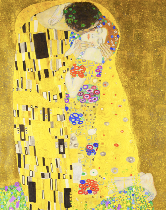KLIMT - THE KISS  - Symbios Design Rare Glossy Poster Print