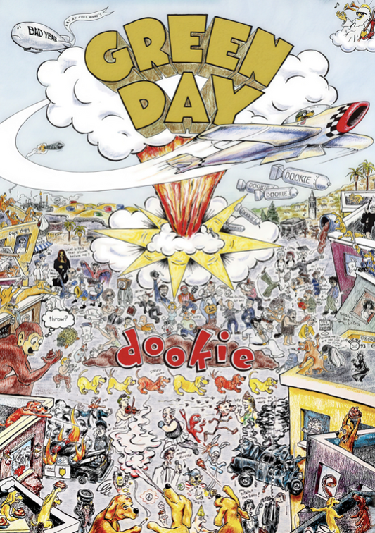 GREEN DAY - DOOKIE  - Symbios Design Rare Glossy Poster Print