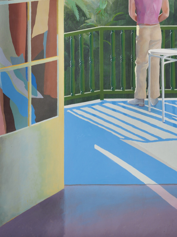 DAVID HOCKNEY - SUR LA TERRACE - Symbios Design Rare Glossy Poster Print