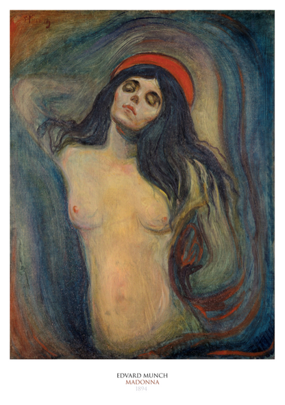 EDVARD MUNCH - MADONNA - Symbios Design Rare Glossy Poster Print