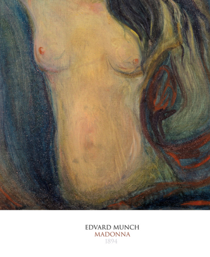 EDVARD MUNCH - MADONNA - Symbios Design Rare Glossy Poster Print
