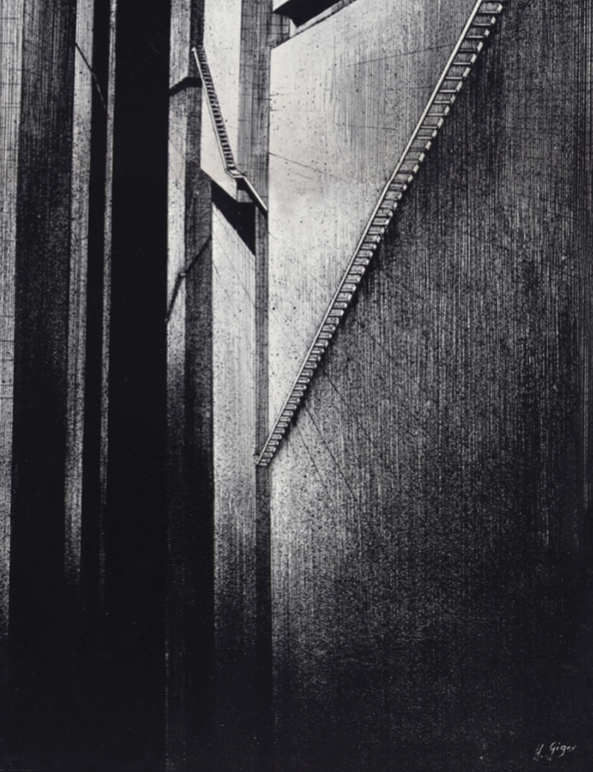 HR GIGER - SCHACHTE - Symbios Design Rare Glossy Poster Print