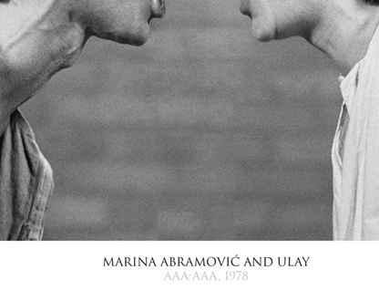 ABRAMOVIC & ULAY - AAA - AAA - Symbios Design Rare Glossy Poster Print