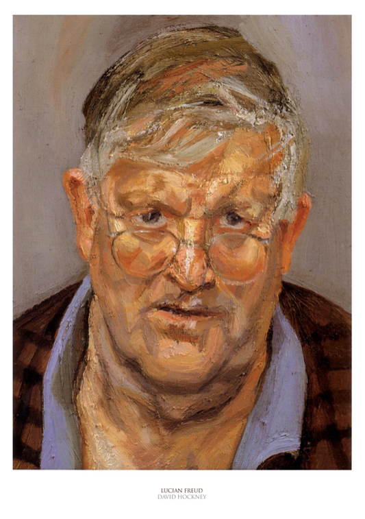 DAVID HOCKNEY - FREUD - Symbios Design Rare Glossy Poster Print