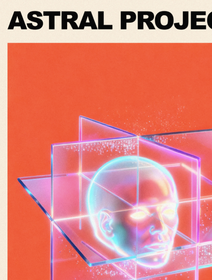 ASTRAL PROJECTION - Symbios Design Rare Glossy Poster Print
