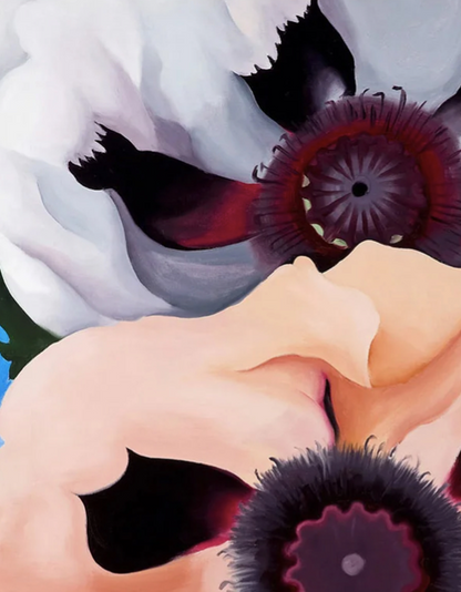 GEORGIA O'KEEFFE - POPPIES - Symbios Design Rare Glossy Poster Print