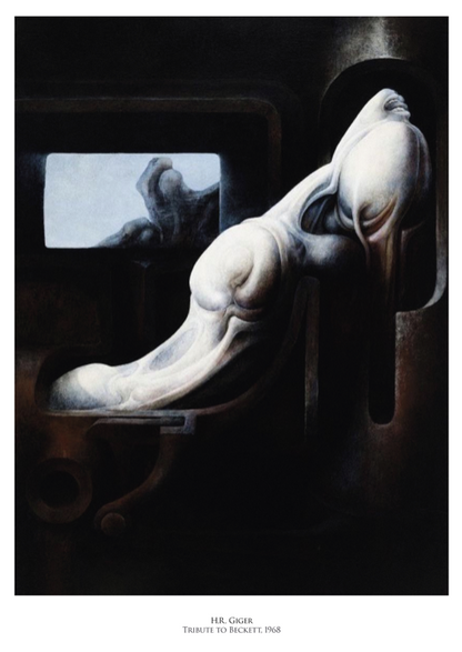 HR GIGER - TRIBUTE TO BECKETT - Symbios Design Rare Glossy Poster Print