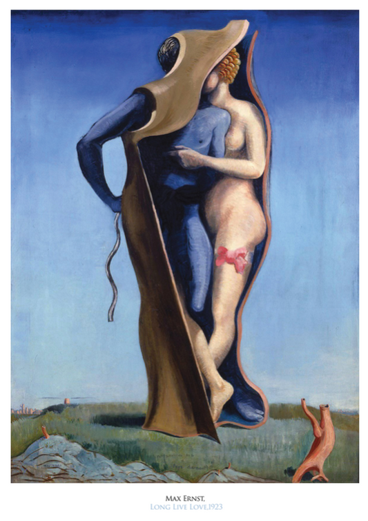 MAX ERNST - LONG LIVE LOVE - Symbios Design Rare Glossy Poster Print