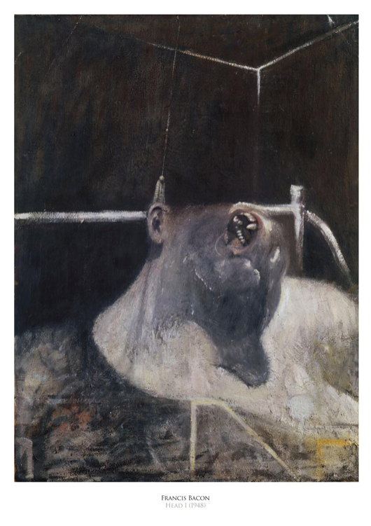 FRANCIS BACON - HEAD - Symbios Design Rare Glossy Poster Print