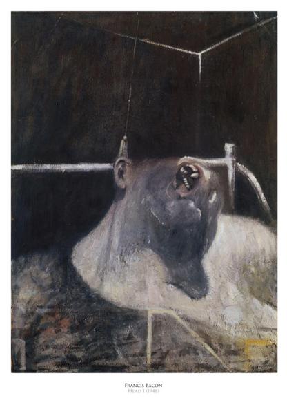 FRANCIS BACON - HEAD - Symbios Design Rare Glossy Poster Print