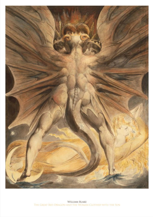 WILLIAM BLAKE - Symbios Design Rare Glossy Poster Print