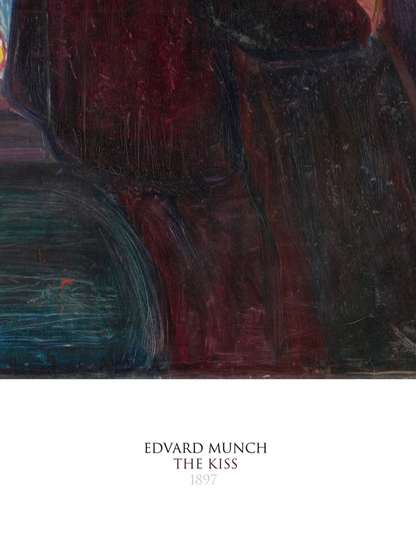 EDVARD MUNCH - THE KISS -  Symbios Design Rare Glossy Poster Print