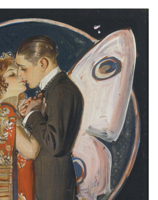 J.C. LEYENDECKER - STUDY FOR BUTTERFLY COUPLE - Symbios Design Rare Glossy Poster Print