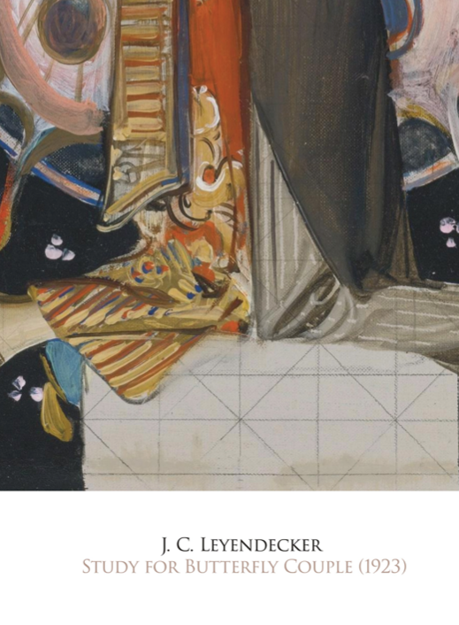 J.C. LEYENDECKER - STUDY FOR BUTTERFLY COUPLE - Symbios Design Rare Glossy Poster Print