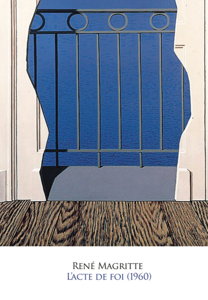 MAGRITTE - L'ACTE DE FOI - Symbios Design Rare Glossy Poster Print