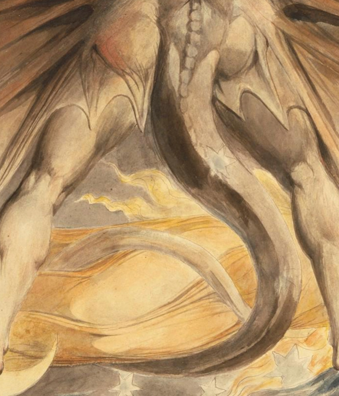 WILLIAM BLAKE - THE GREAT RED DRAGON... - Symbios Design Rare Glossy Poster Print