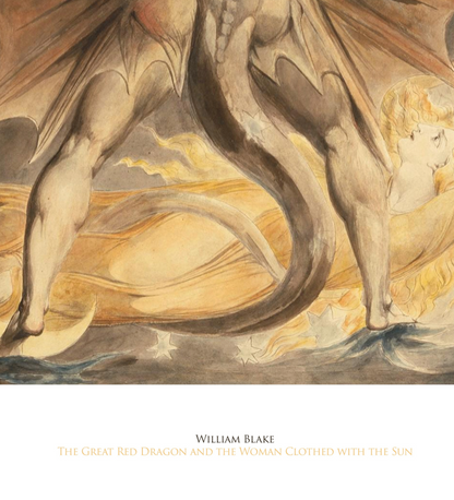 WILLIAM BLAKE - THE GREAT RED DRAGON... - Symbios Design Rare Glossy Poster Print