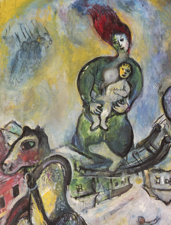 MARC CHAGALL - THE WAR - Symbios Design Rare Glossy Poster Print