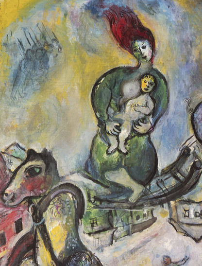 MARC CHAGALL - THE WAR - Symbios Design Rare Glossy Poster Print