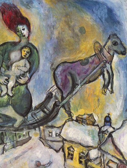 MARC CHAGALL - THE WAR - Symbios Design Rare Glossy Poster Print
